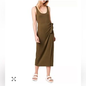 👗 French Connection Zena Side Tie dress in Olive size 0 👗